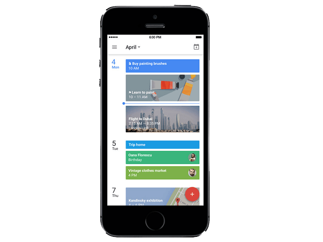 Instead of Calendar, use Google Calendar.