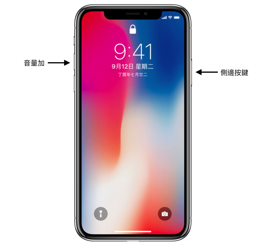 iPhone X螢幕截圖