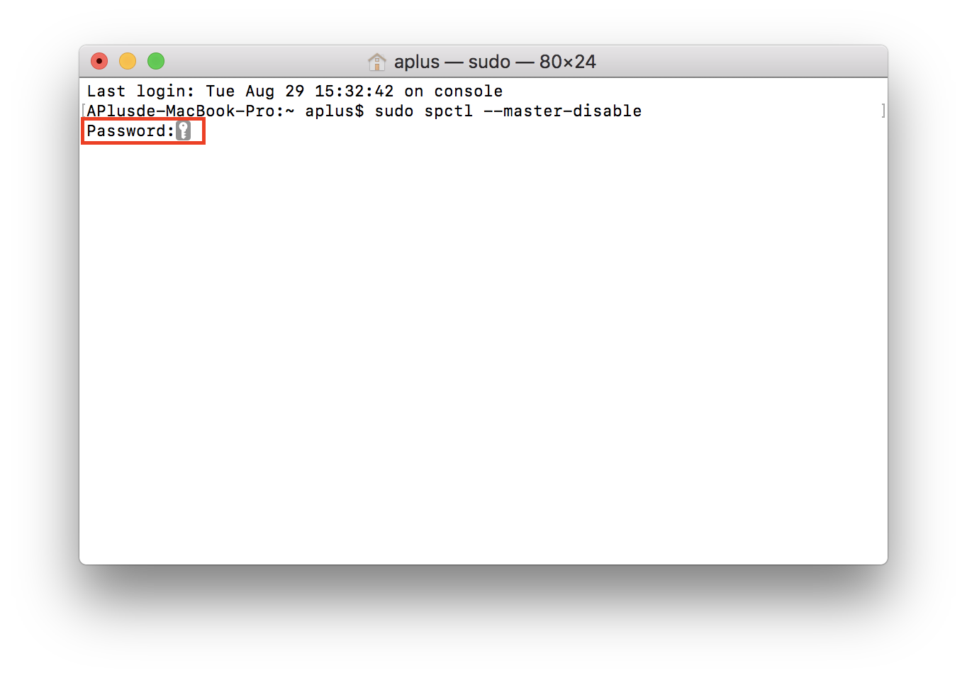 將「任何來源」的選項加回Mac的App允許項目之輸入密碼