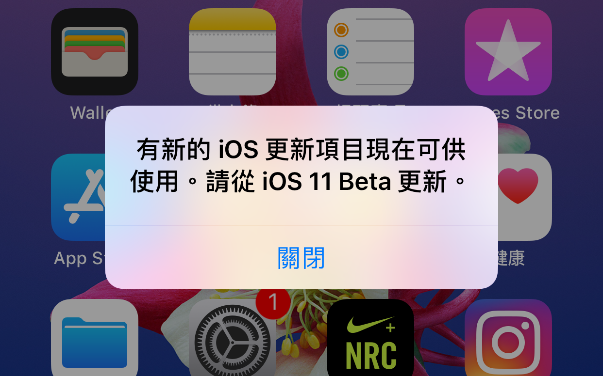 「請從iOS 11 Beta更新」是甚麼?