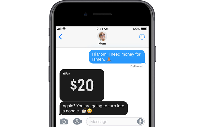 Apple Pay Cash 傳送金額