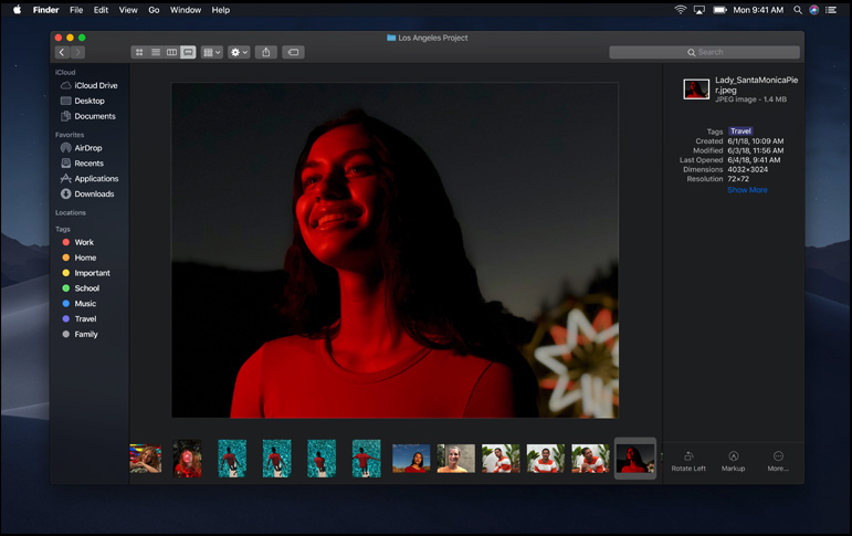 Mojave「Gallery模式」將 Finder的功能強化 macOS 10.14