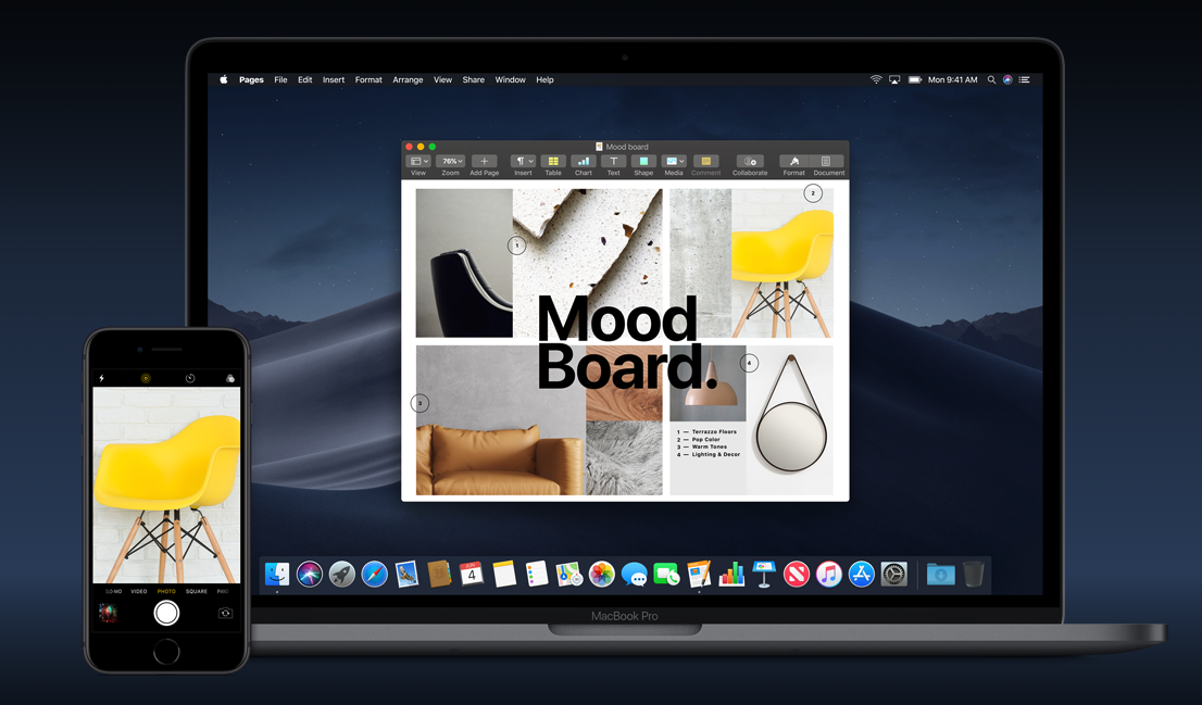 Continuity 多裝置無縫連結 macOS 10.14