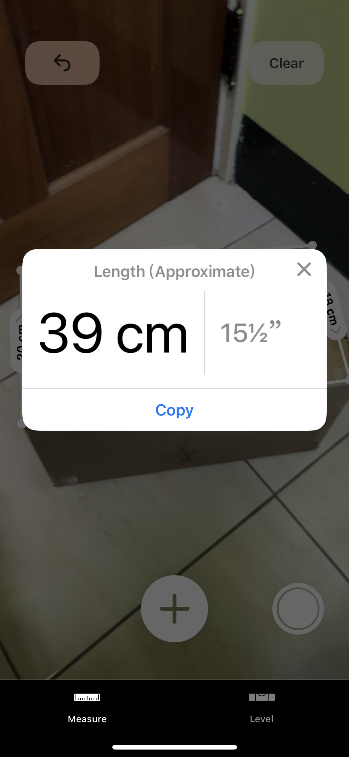 Measure 長度單位顯示