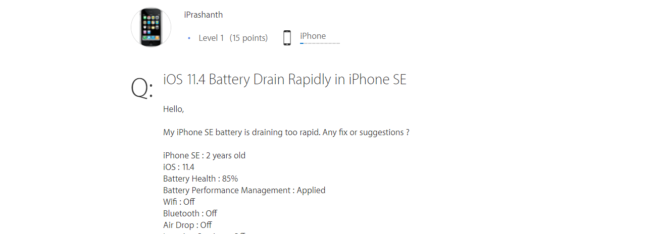 Ios 11 4 新災情傳出 Iphone 發生耗電 電力突然降低的情形 蘋果仁 Iphone Ios 好物推薦科技媒體