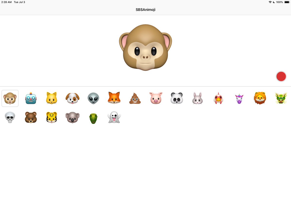 iPad、Animoji