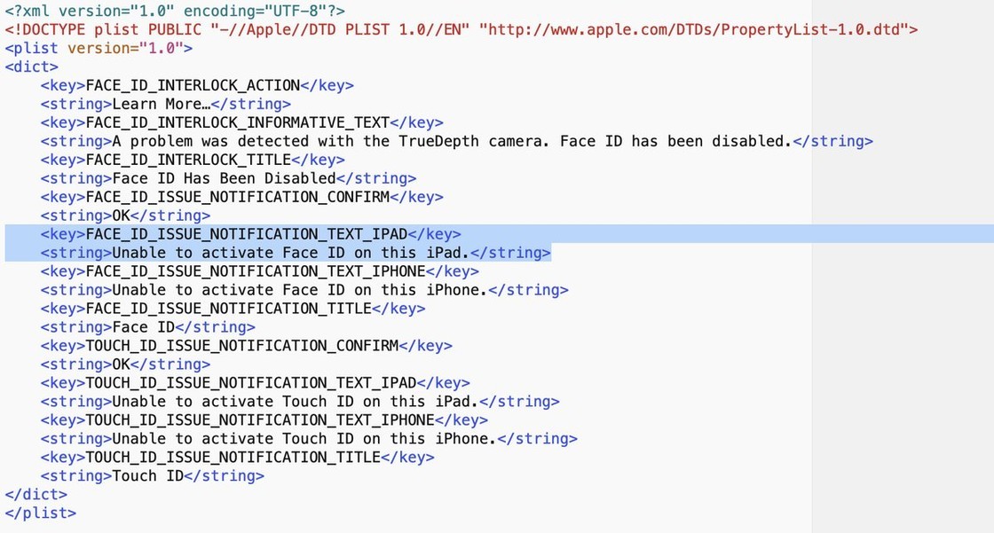 Face ID iPad