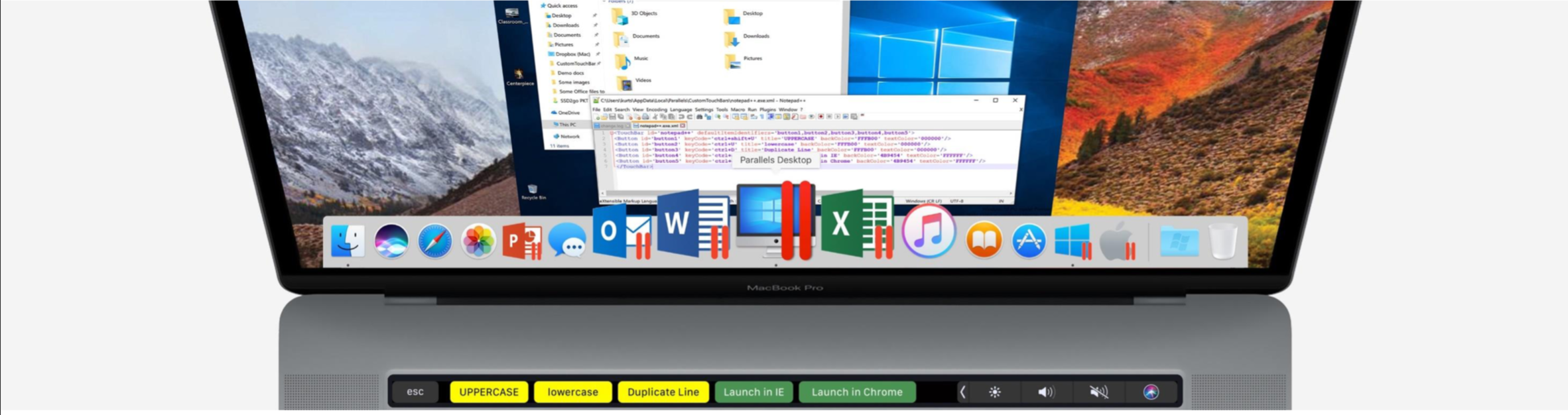 Parallels Desktop 14、Touch Bar