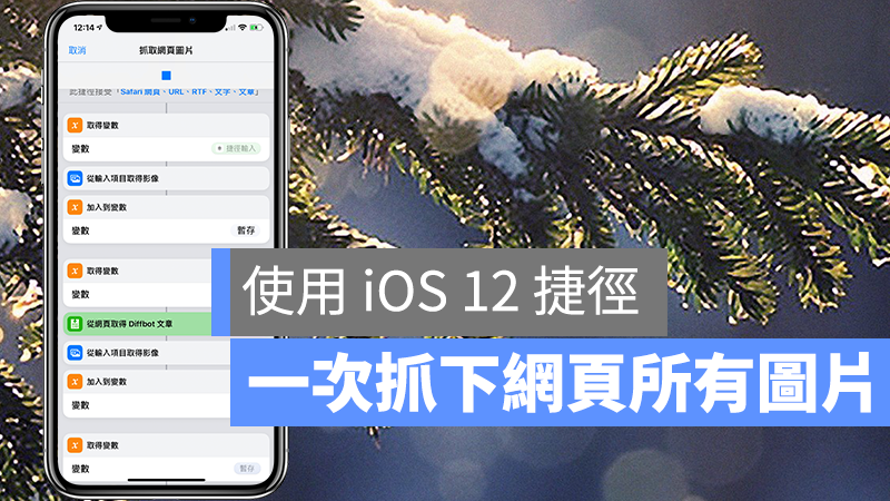 iPhone 下載網頁圖片 全部