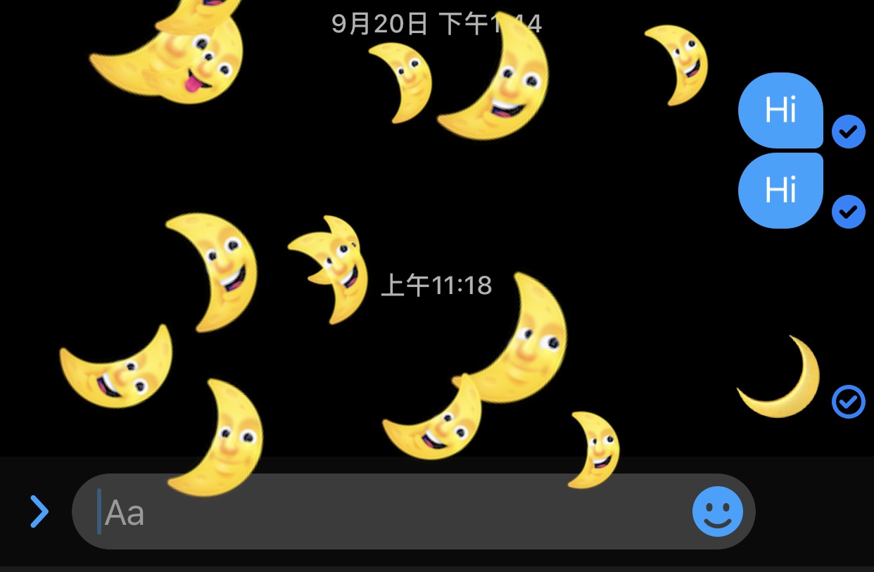 Facebook Messenger 夜間模式