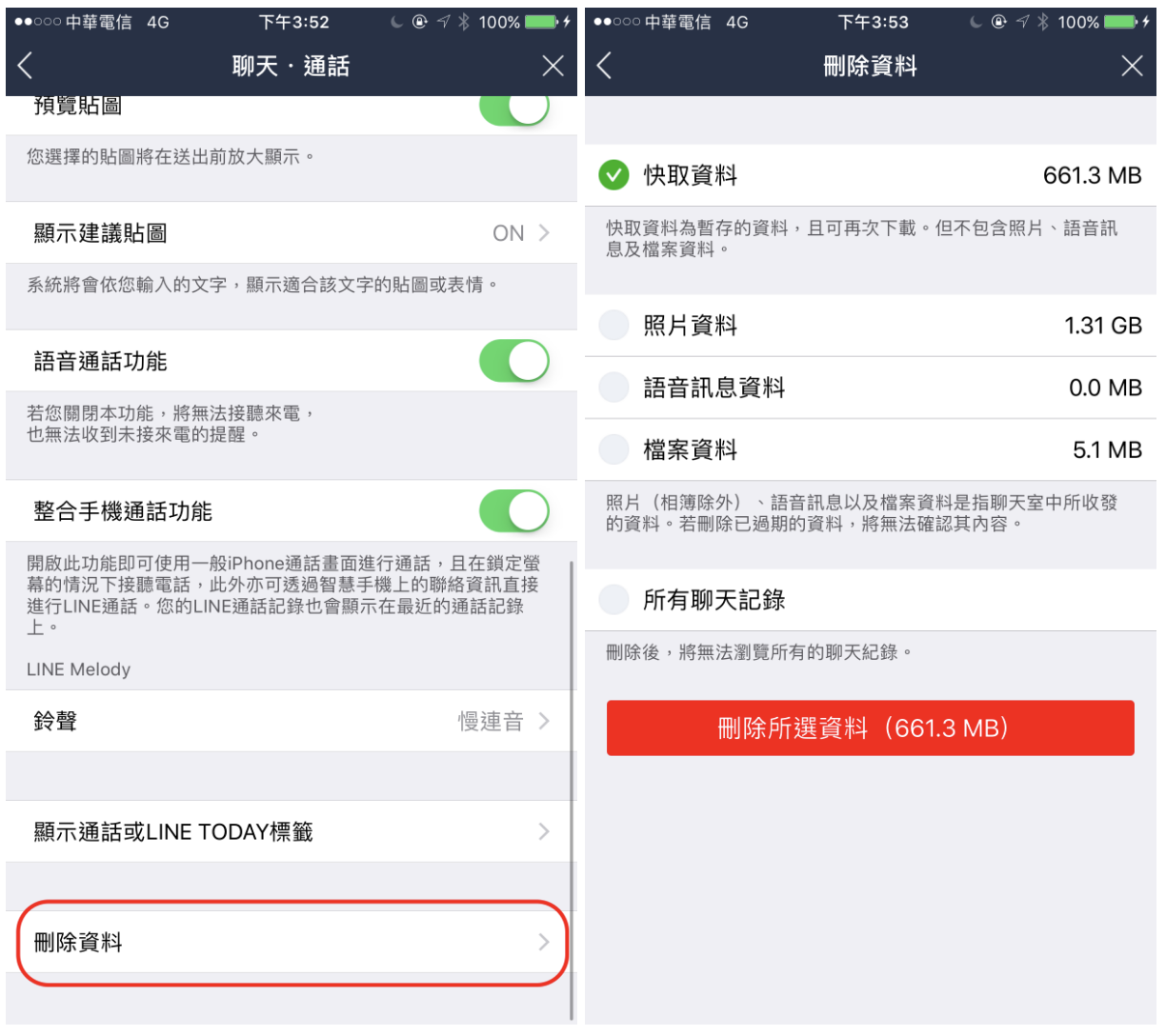 LINE 快取