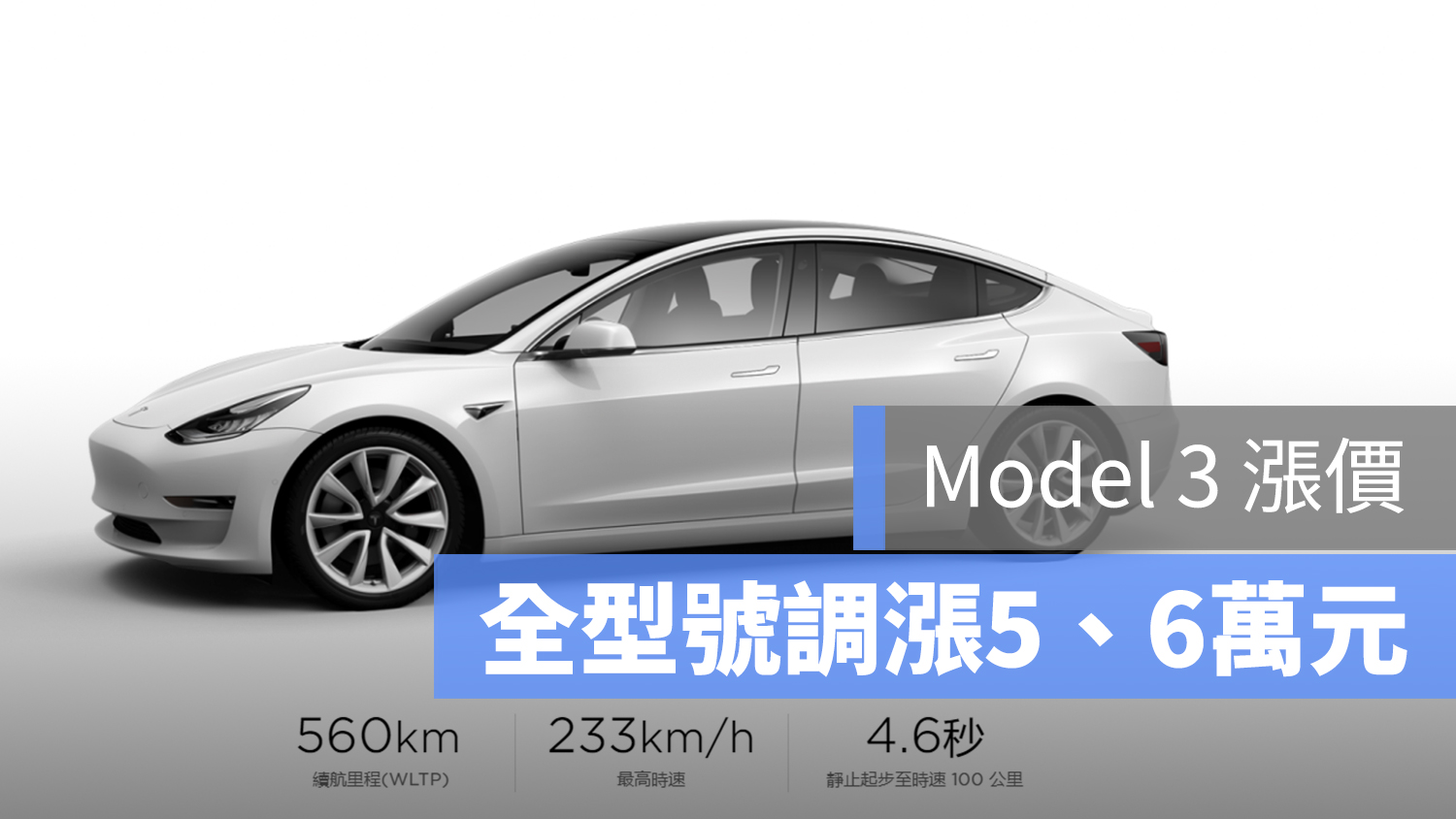 Model 3 漲價