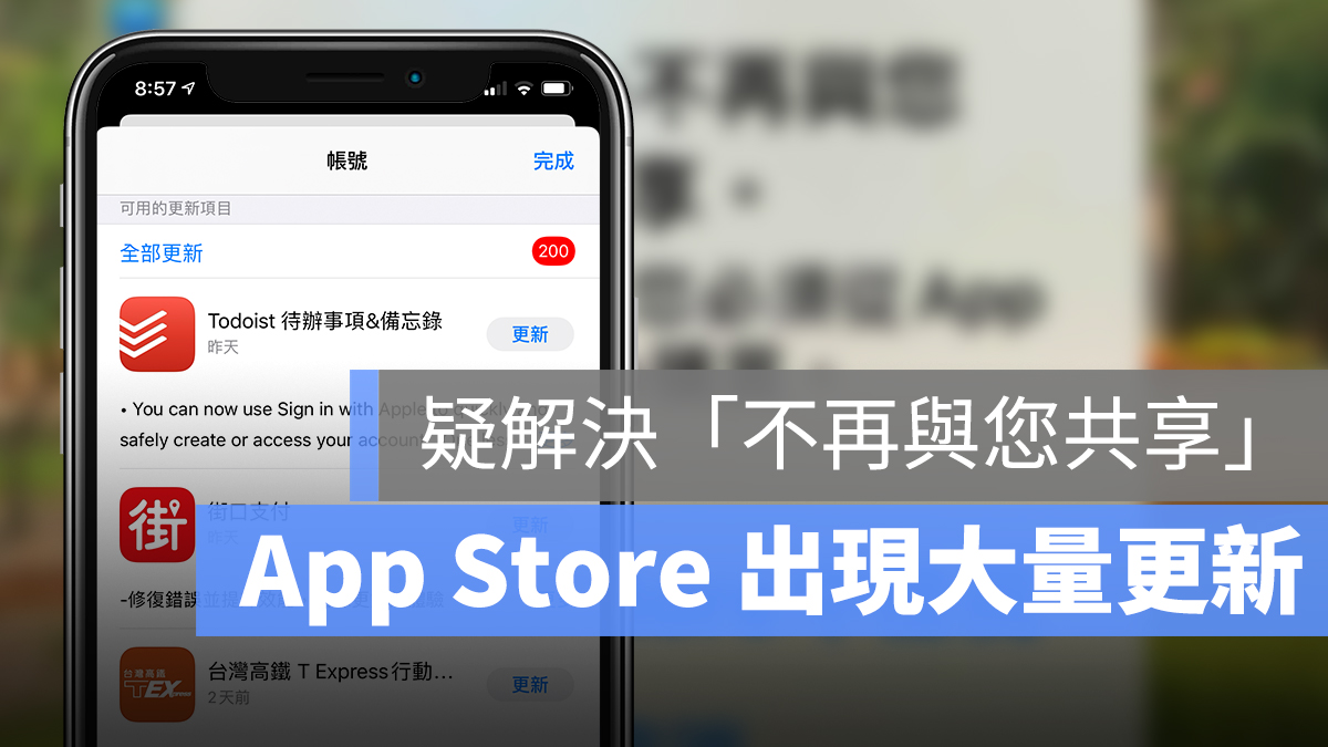 此 App 不再與您共享