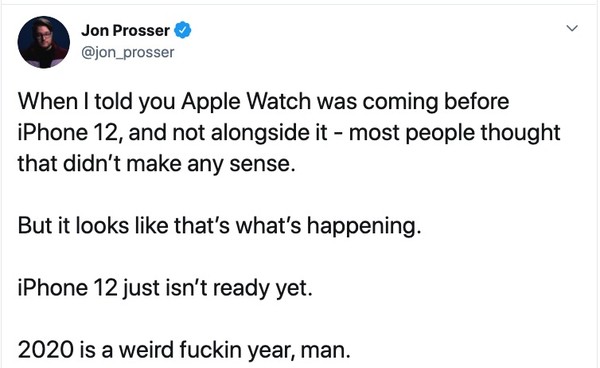 ▲▼爆料大神透露發佈會沒有新iPhone。（圖／翻攝推特／Jon Prosser）