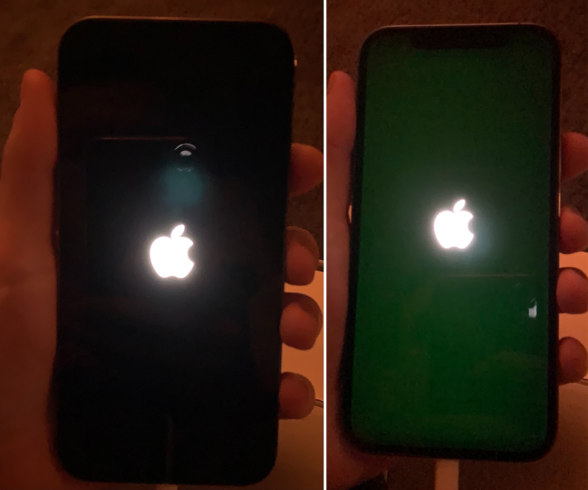 iPhone 綠色螢幕 綠光