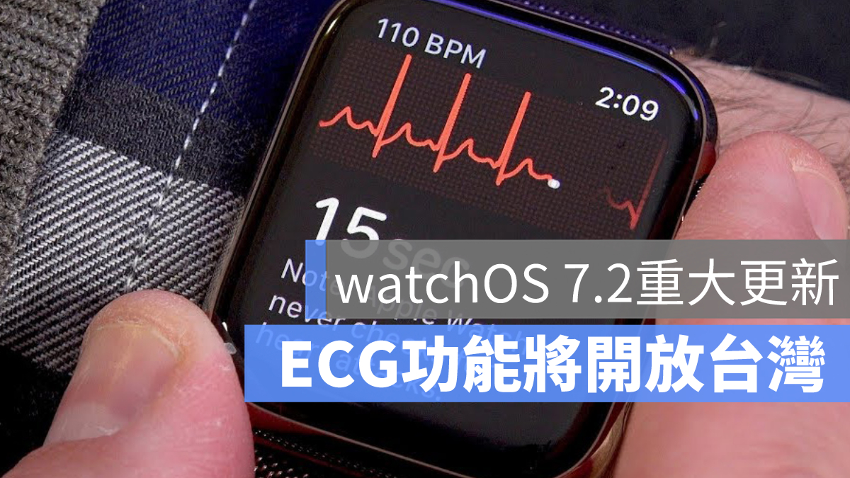 apple watch watchOS 7.2 心電圖