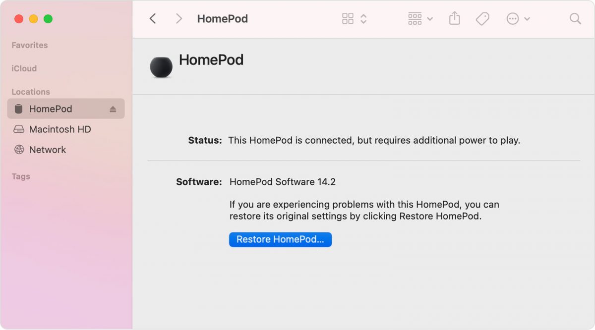 HomePod mini 斷線