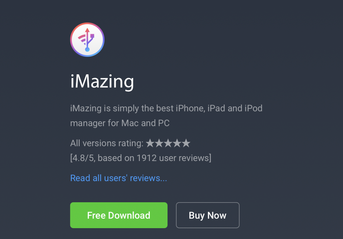 M1 封鎖 iMazing
