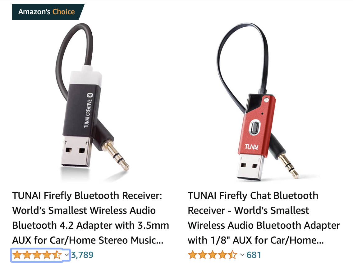 TUNAI FIREFLY 藍牙接收器