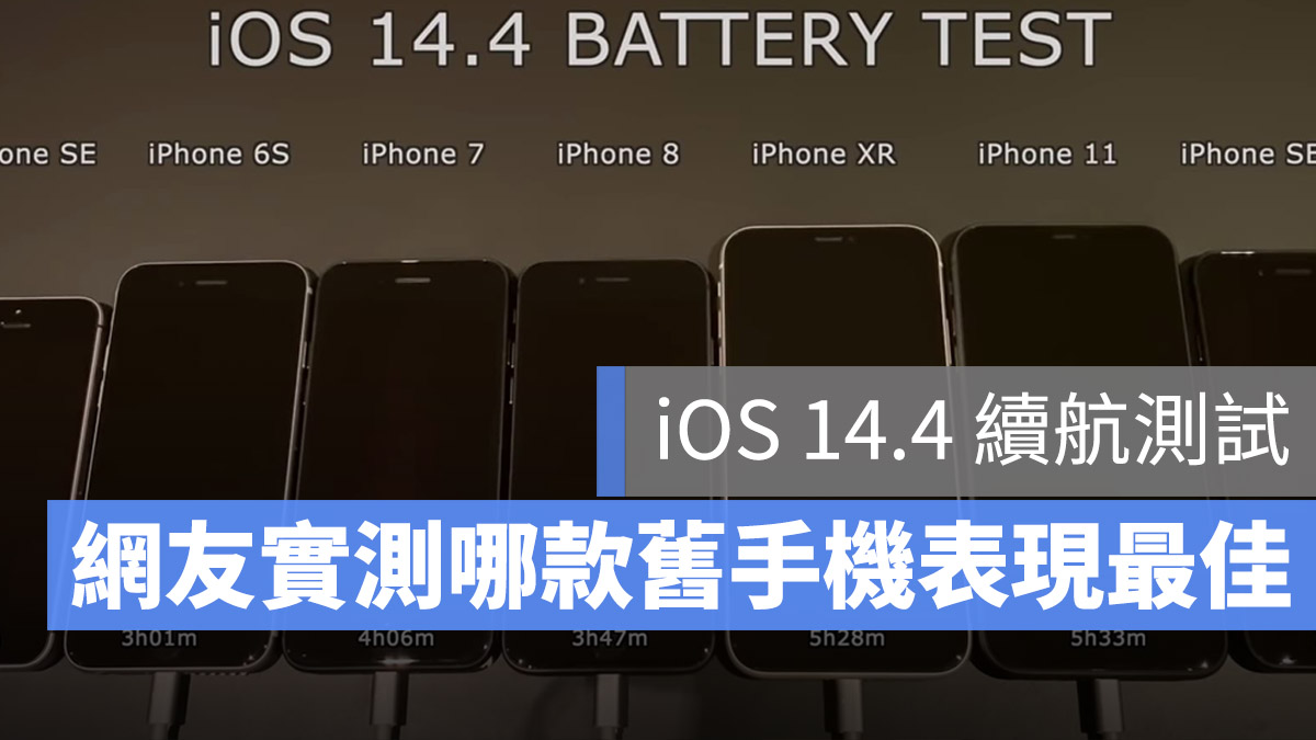 iOS 14.4 耗電測試