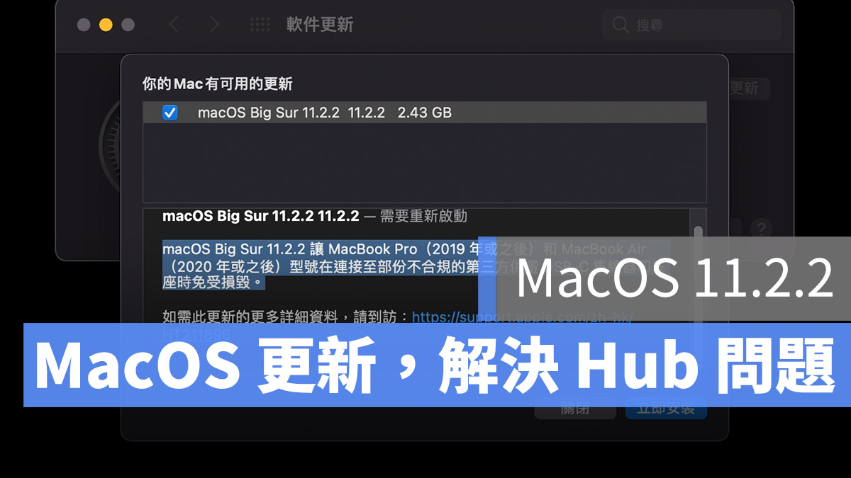 MacOS 11.2.2 更新