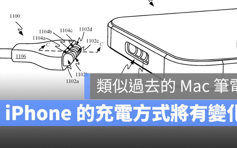 iPhone magSafe磁吸充電孔