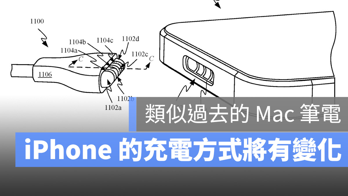 iPhone magSafe磁吸充電孔