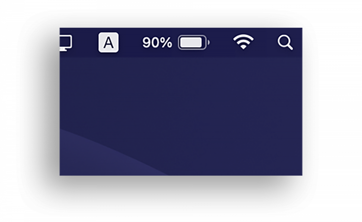 Mac 顯示電量百分比