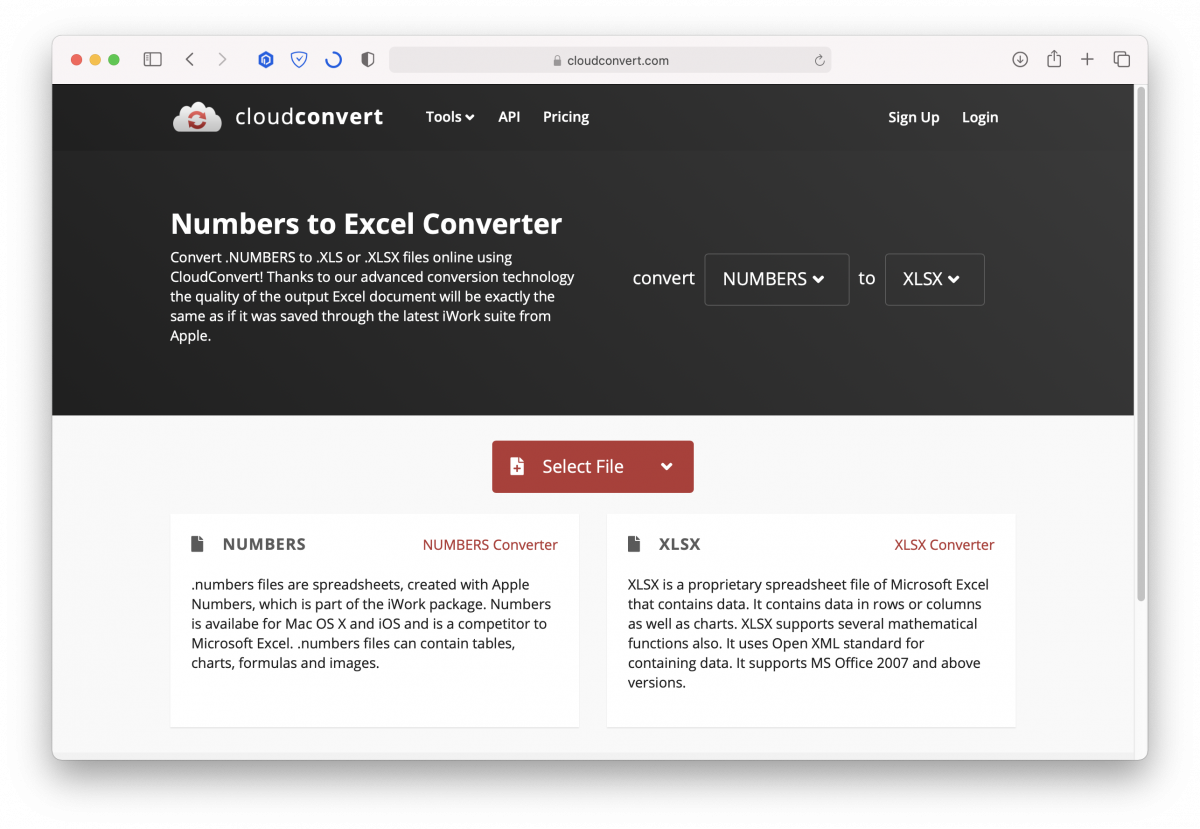 Numbers 輸出 Excel