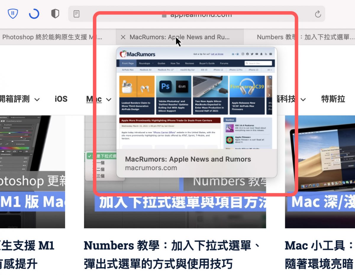 Mac Safari 使用技巧