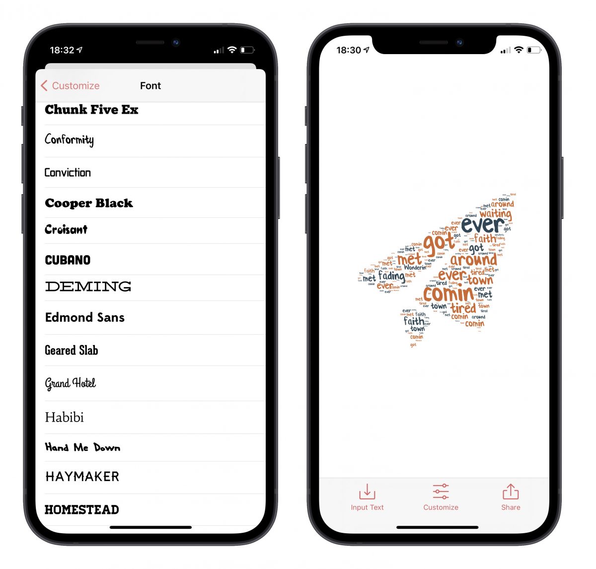 限免 App WordPack 雲文字