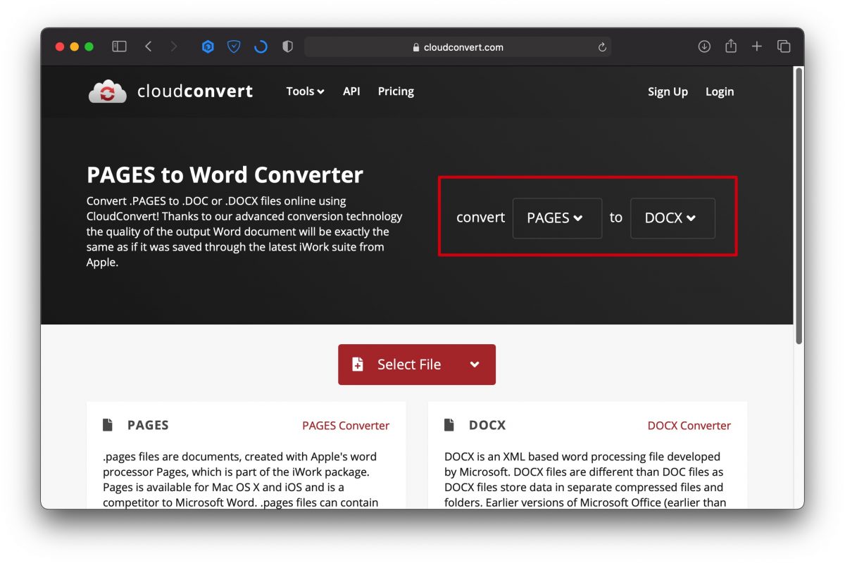 Pages 轉 Word doc docx 格式