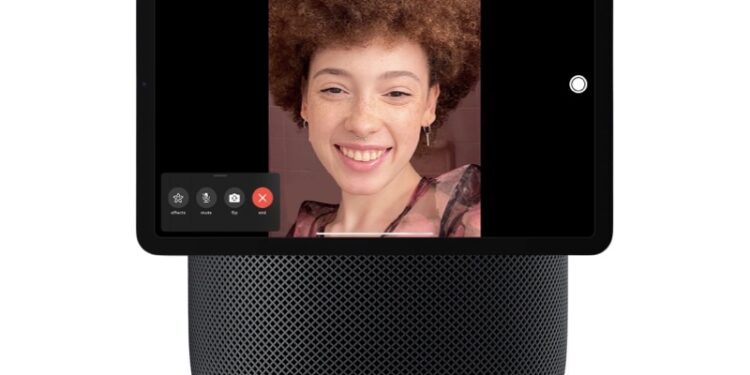 HomePod 結合 iPad FaceTime 螢幕