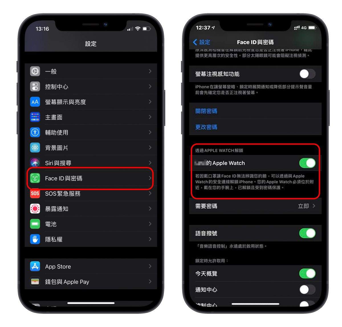 Apple Watch 解鎖 iPhone