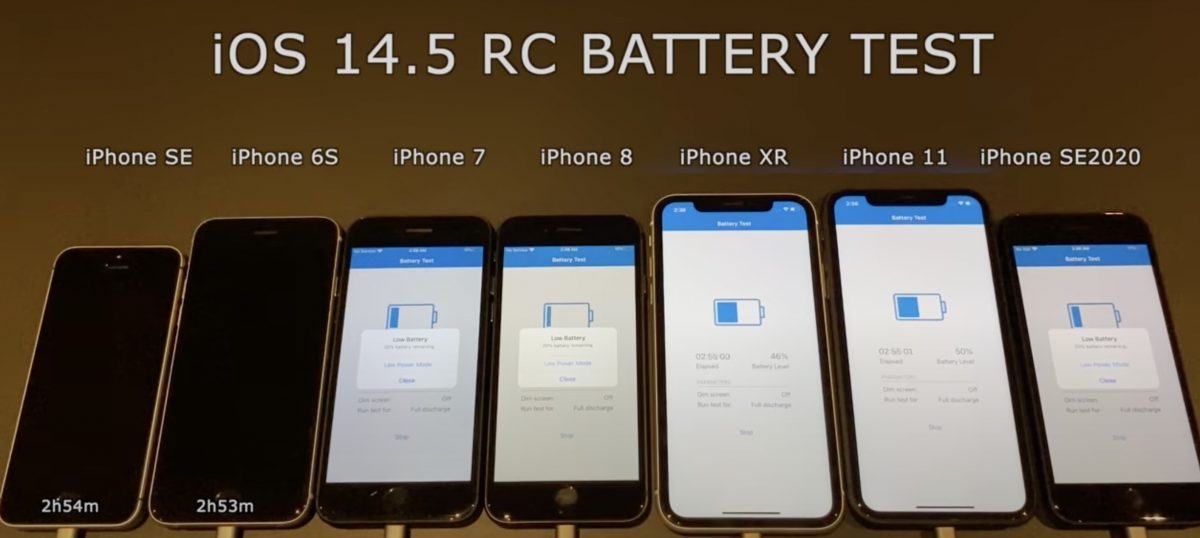 iOS 14.5 耗電量測試 iPhone SE 2020