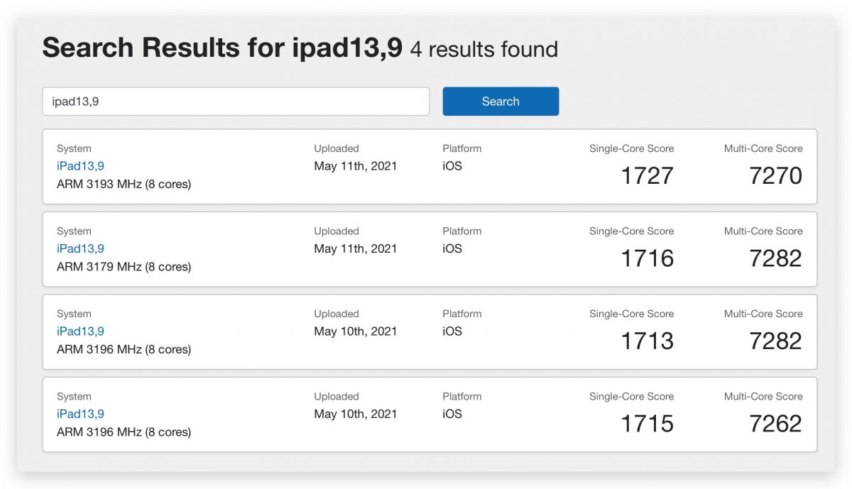 iPad Pro geekbench 跑分表現