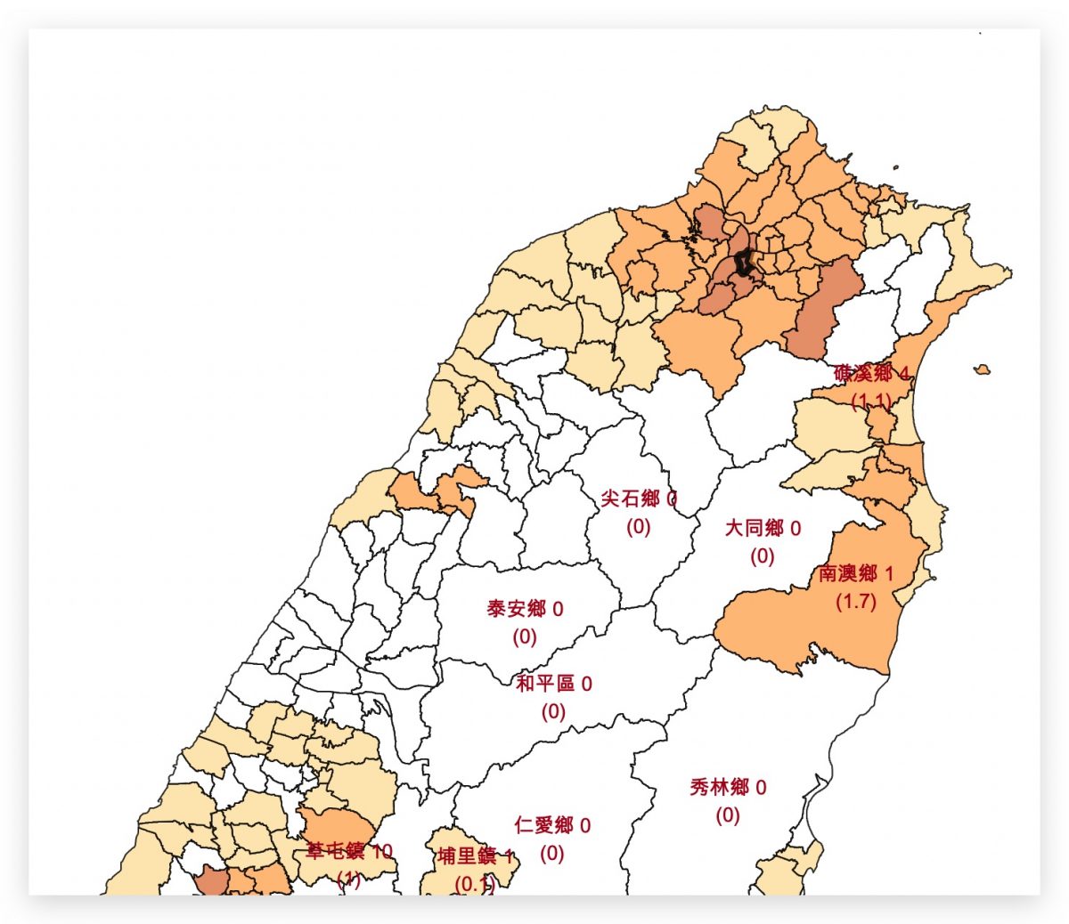 全台本土案例地圖