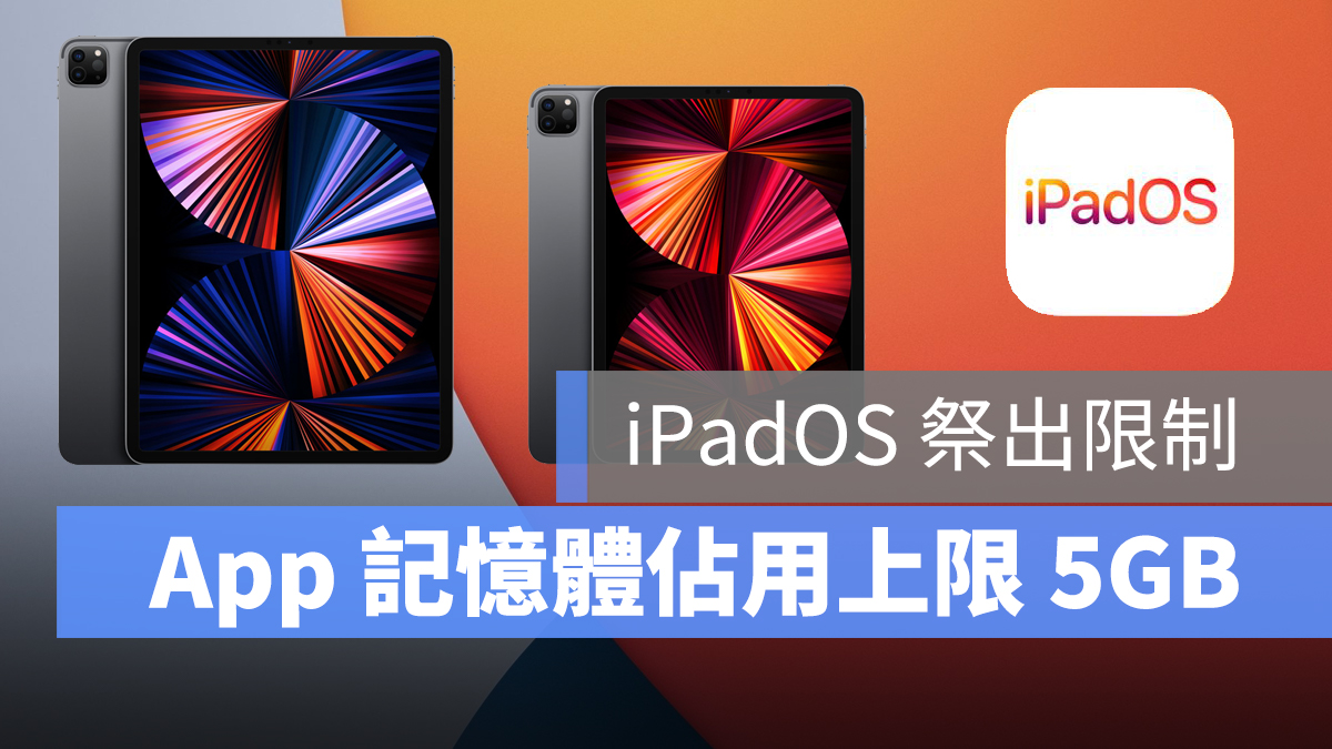 iPad Pro M1 記憶體 RAM iPadOS