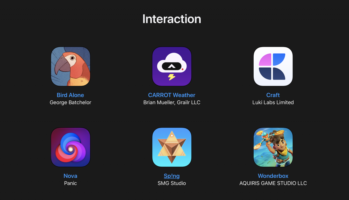 Apple Design Award 2021