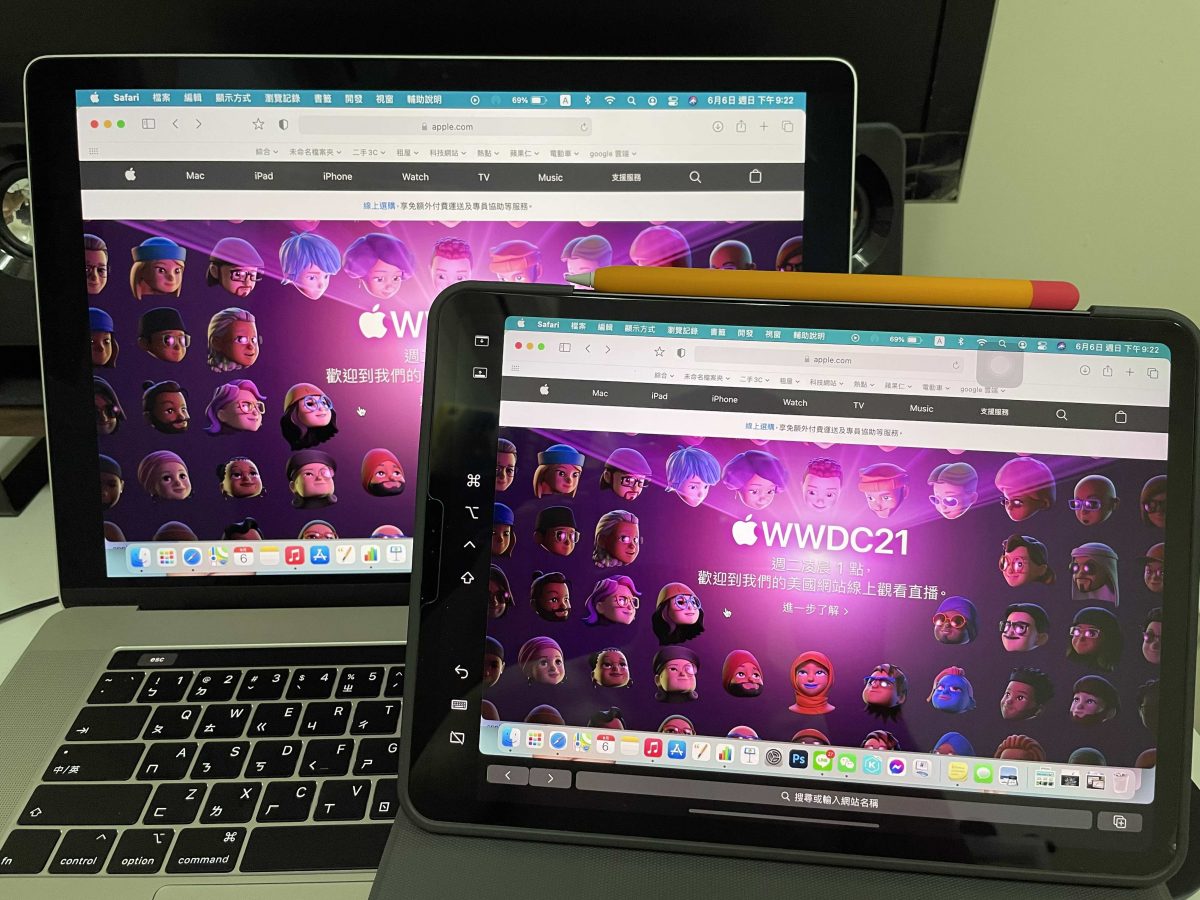 iPad Mac 並行 sidecar