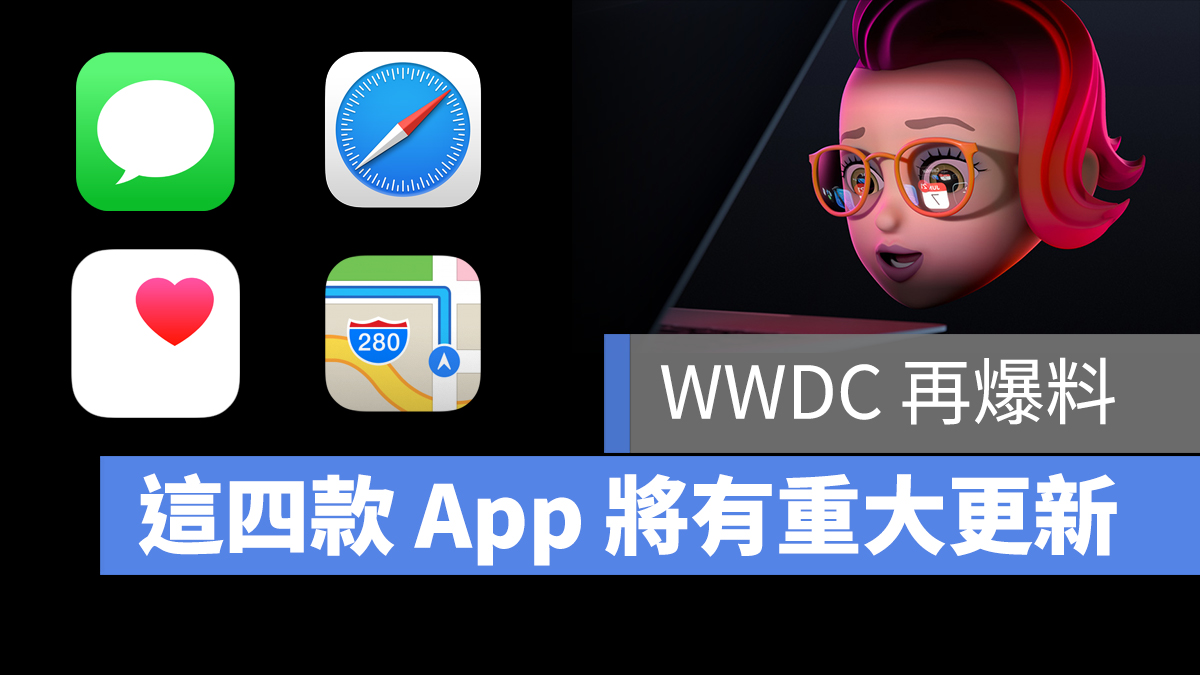 WWDC 2021 訊息 健康 地圖 Safari