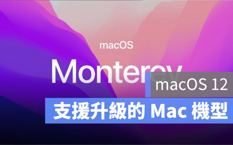 macOS 12 支援更新清單