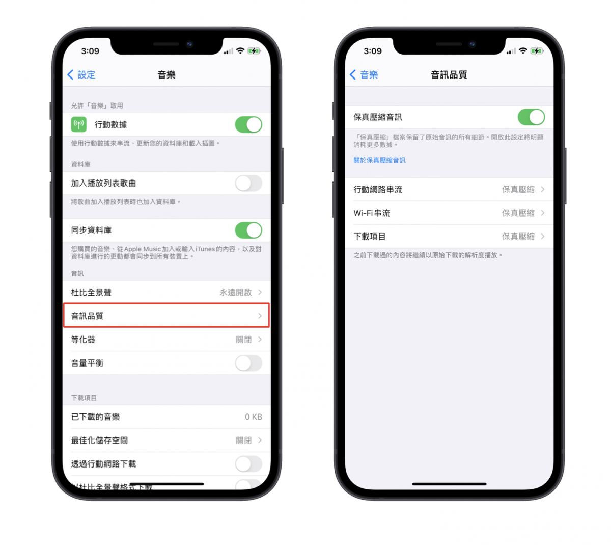 Apple Music 杜比全景聲 保真壓縮音訊 無損音樂 iPhone iPad Mac