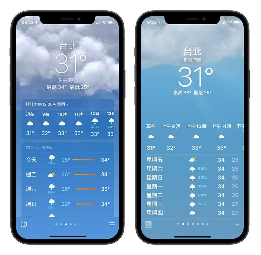 iOS 15 天氣 App