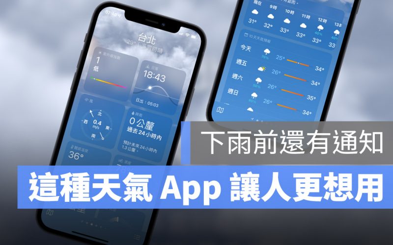 下雨前就先通知你！iOS 15 天氣 App 變得相當實用