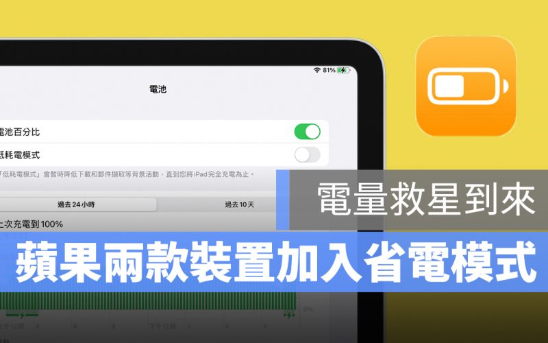 macOS 12 iPadOS 15 省電模式 低功耗模式