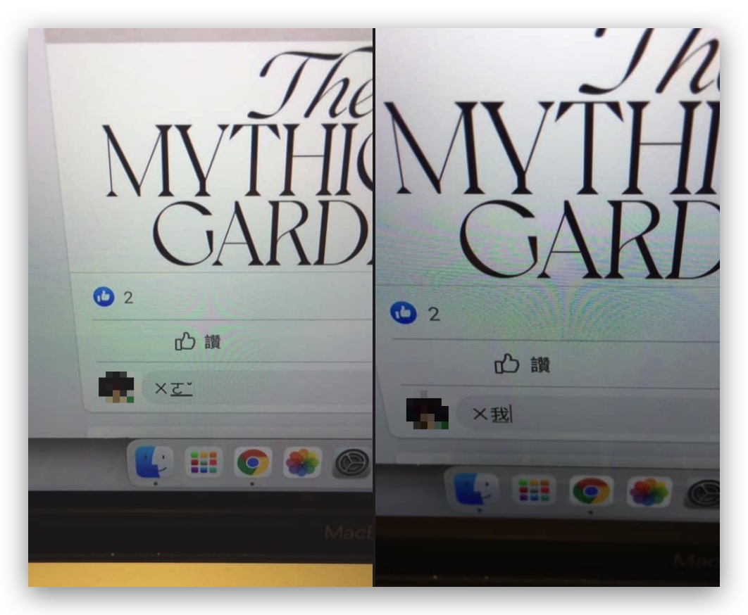Facebook 打字變注音