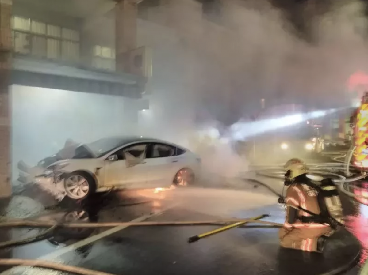 台南 特斯拉車禍 鋰電池 起火