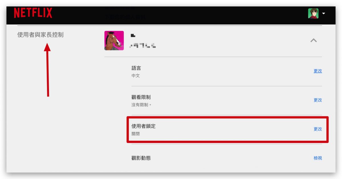 Netflix 家長控制 年齡 兒童 限制