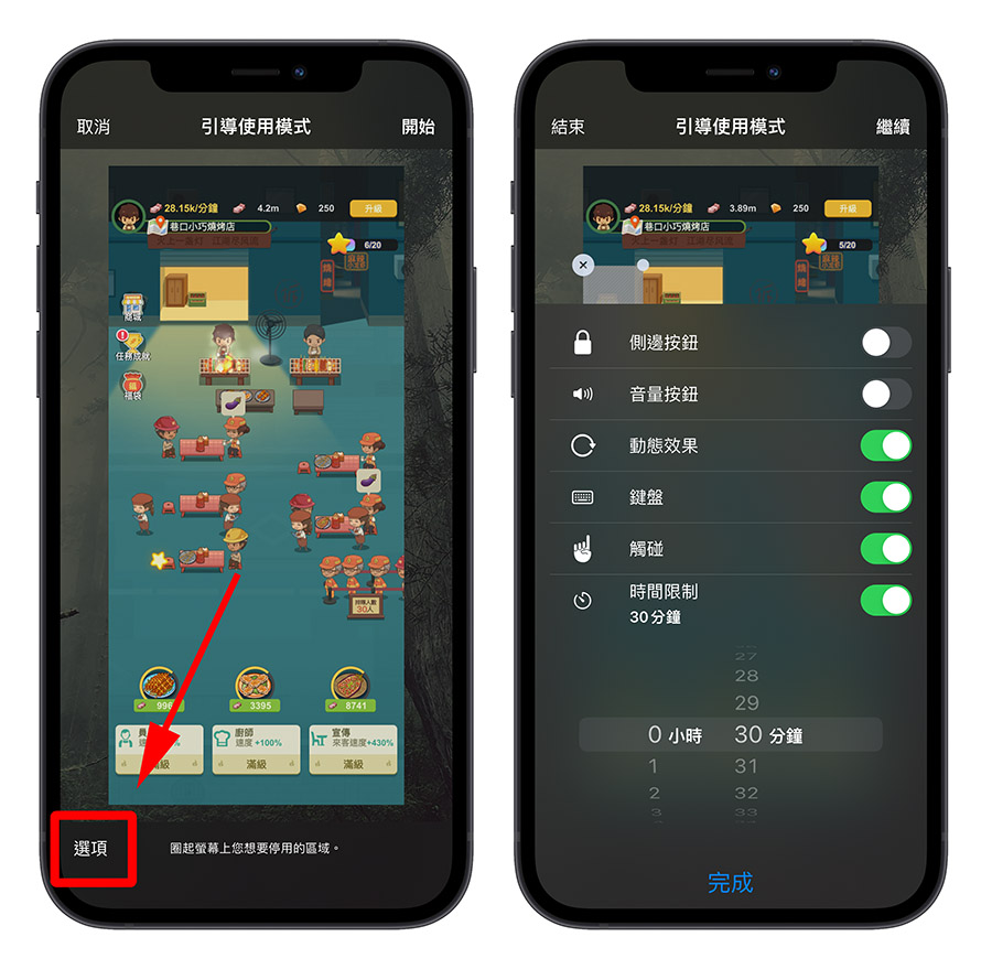iPhone 引導使用模式